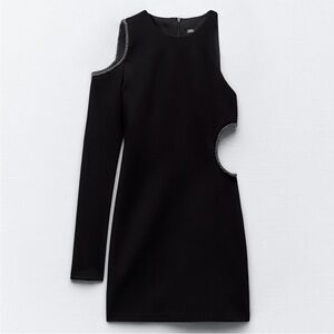 Zara Cut Out Rhinestone Dress